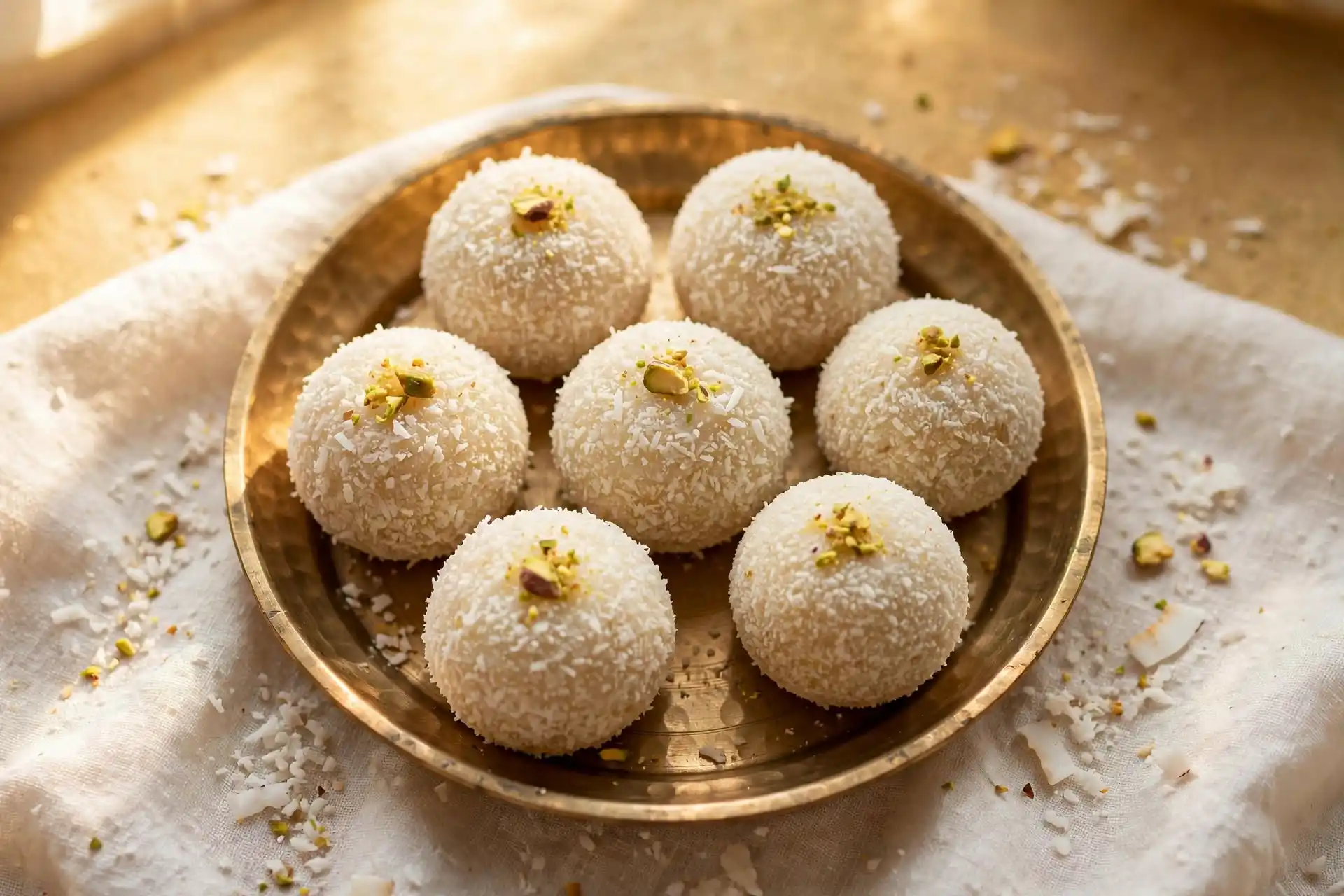Sugar free carrot halwa in a ceramic bowl with pistachios and saffron — a South Asian no-sugar dessert
