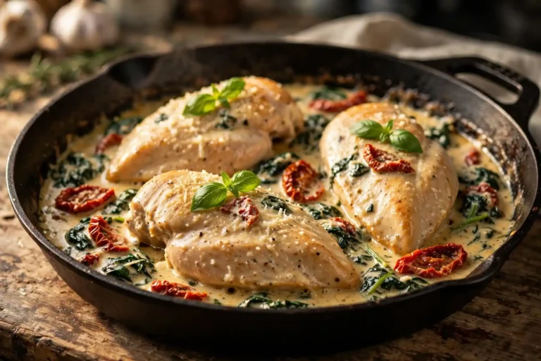 Tuscan Chicken with Creamy Sun-Dried Tomato Sauce