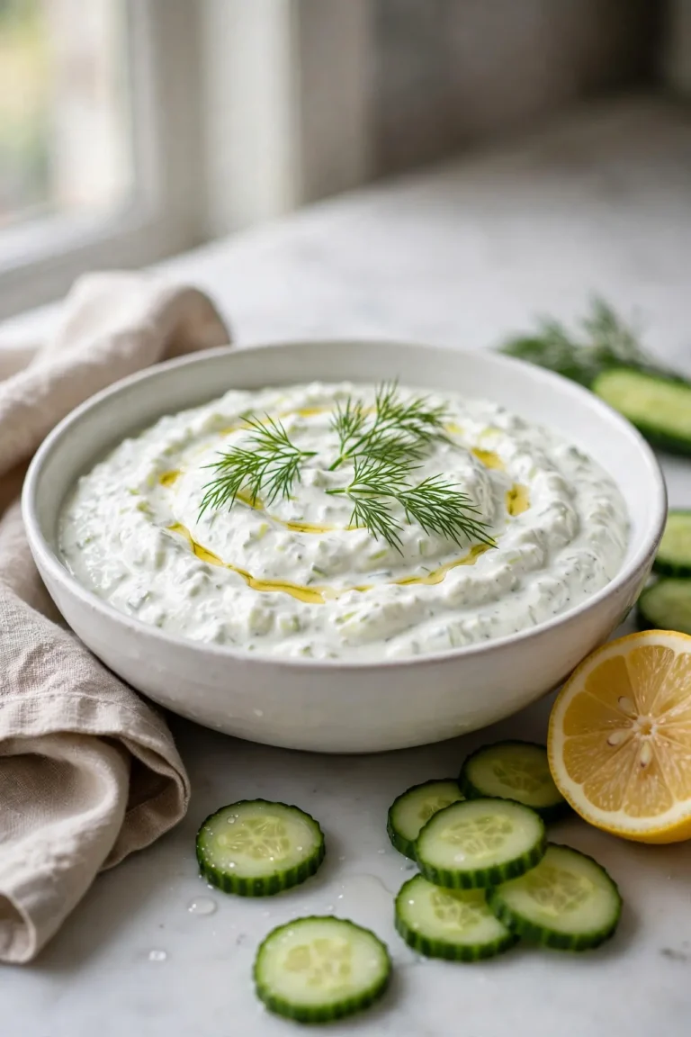 Tzatziki Sauce Recipe: Thick, Creamy, and Ready in 45 Minutes