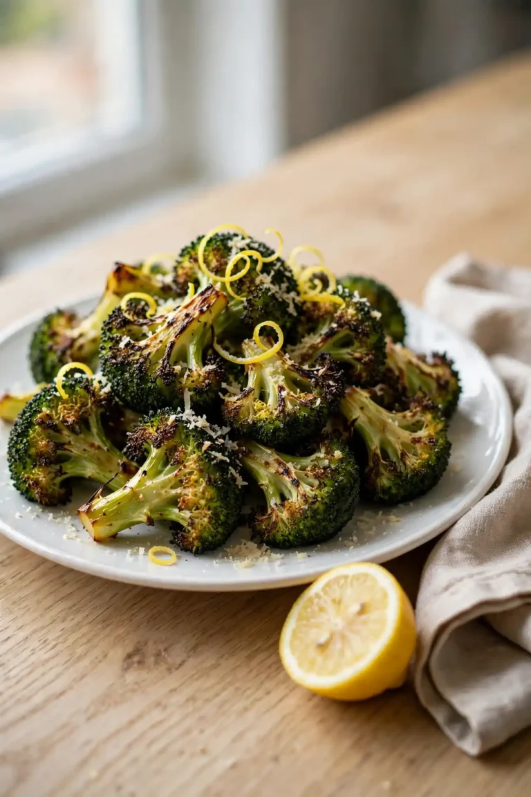 Crispy Roasted Broccoli With Garlic and Lemon